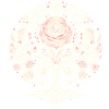 Lebensbaum-Rose Boho
