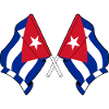 Two flags Cuba