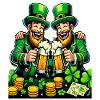 Toasting Leprechaun (Irish Leprechaun)s