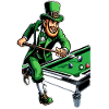 Billiards Playing Leprechaun (Irish Leprechaun)