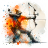 Archer aquarelle