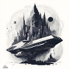 Sci fi city & ship