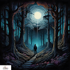 Spooky forest wanderer