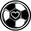 Soccer Symbol Heart Team