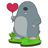 Mole Heart Balloon