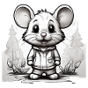 Mouse Cute Kids Drawing Comic