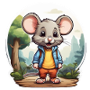 Mouse Cute Kids Drawing Comic