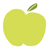 Apple Food Symbol Shape Green