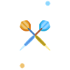 Cool dads playing darts