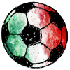 Football Italy - green white red
