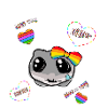LGTB,illustration,love,sad Hamster