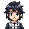 Anime Figure in 8-Bit