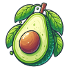 Avocat et ses feuilles