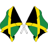 Two flags Jamaica