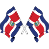 Two flags Costa rica