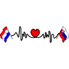 Cardio cardiaque avec Flag Pays-Bas, Slovaquie