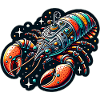 Fancy spaceship in lobster shape
