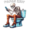 SKELETON TOILET SMARTPHONE DAD'S TIME