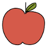 Apple Food Symbol Shape Red