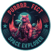 Astronaut Bengalkatze Retro Weltraumforscher