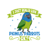 I love my red-rumped parrot