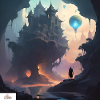 Fantasy castle dreamscape