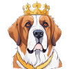 "Crowned Heads" - St. Bernards