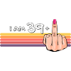 Ho 39 anni + 1 maglietta con il dito medio Ho più di 39 anni,