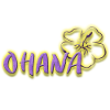 Ohana Hibiscus Blomster Neon Lilla Logo