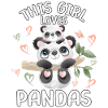 This girl loves pandas