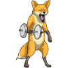 Fox Bodybuilder Dumbbell Bodybuilding