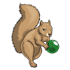 Squirrel Bowling Bowling Ball