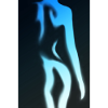 Woman's body naked in blue