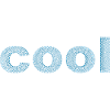 Le mot « cool » pointillé