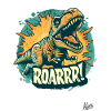 Noch ein Rex-Brüll-Dino-Dinosaurier