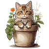 Cute Cat Flower