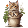 Cute Cat Flower