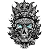 Totenschädel König Geist