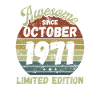 Génial depuis octobre 1971 - Anniversaire