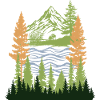 Evergreen Serenity Scene