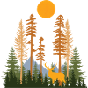 Hidden forest and Deer