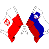 Flagge Polens und Sloweniens