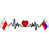 Cardio heart Flag Poland, Slovakia