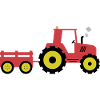 Red Tractor & Trailer