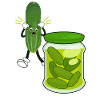 Cheeky Cucumber Jar: Vegetarian, Vegan