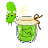Cheeky Cucumber Jar: Vegetarian, Vegan