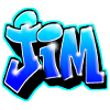 GRAFFITI NAME JIM