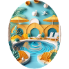 Summer Pool Illustration