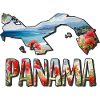 Carte aquarelle Panama