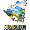 Carte à l’aquarelle Nicaragua